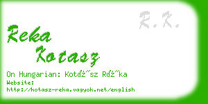 reka kotasz business card